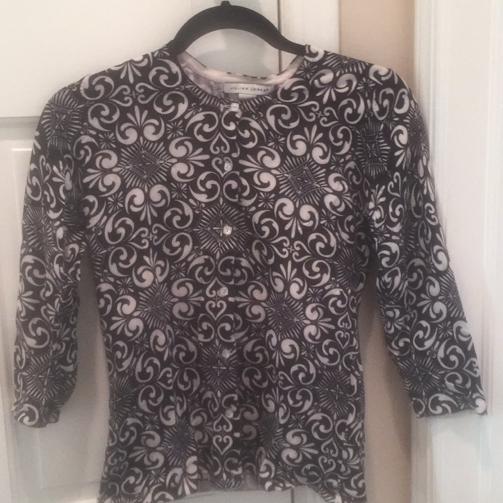 Black and white sweater